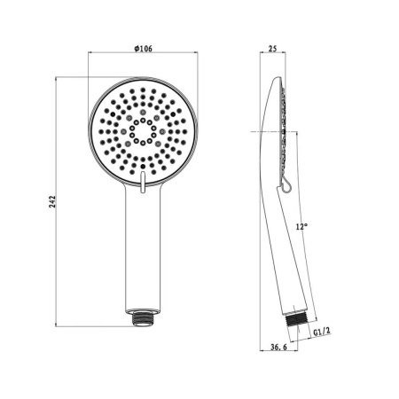 Лейка для душа D182