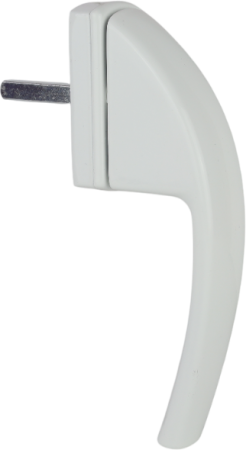 Ручка оконная DORF SWING (аналог ROTO SWING) алюминиевая без ключа, 8-ми позиционная, 37 штифт, Белая