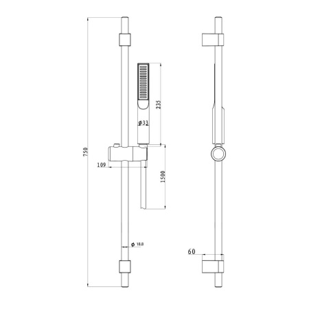 Душевой гарнитур BD08