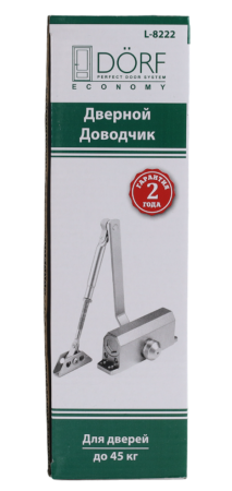 Дверной доводчик DORF Economy L-8222, Серебро