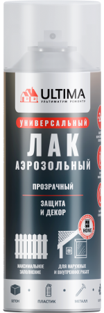 Краска аэрозольная ULTIMA, лак матовый, 520 мл Краска аэрозольная ULTIMA, лак матовый, 520 мл