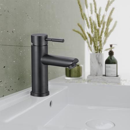 Смеситель для раковины нержавеющая сталь BALEAR 13100BLB черный