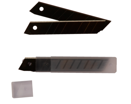 Набор лезвий Ultima,18 мм,черное лезвие,сталь SK2,в блистере 10 лезвий