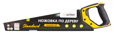 Ножовка по дереву Ultima, 450 мм, 7-8 TPI, каленный зуб, 3-к рукоятка