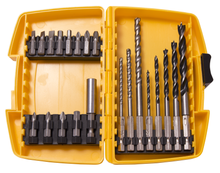 Набор сверл и бит 24 пр