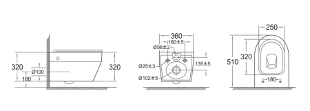 Унитаз подвесной NAVARRA NR30116DP