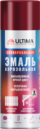 Краска аэрозольная ULTIMA, вишневый, 3003, 520 мл
