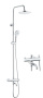 Смеситель для ванны с термостатом и верхним душем TERMO 34511TM