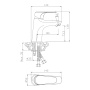 Смеситель для раковины EVORA 33100EV Смеситель для раковины EVORA 33100EV