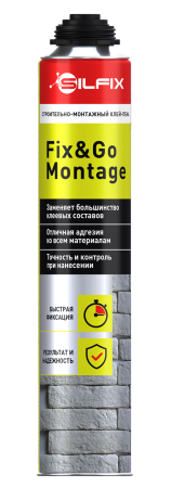 SILFIX Fix&GO Montage, строительно-монтажная клей-пена SILFIX Fix&GO Montage, строительно-монтажная клей-пена